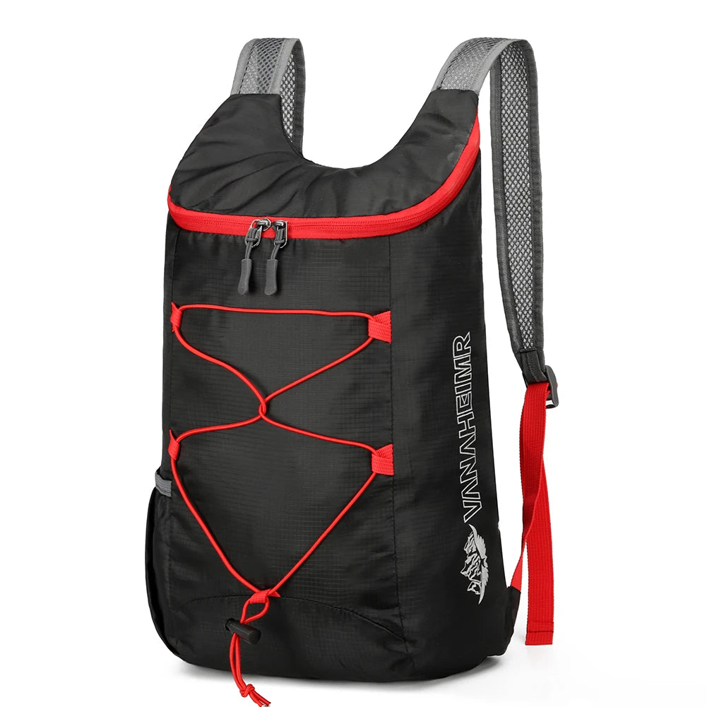 10L Mountaineering Bag Splashproof Folding Outdoor Climbing Cycling Travel Knapsack Ultralight Hiking Daypack Travel Daypack Bag
