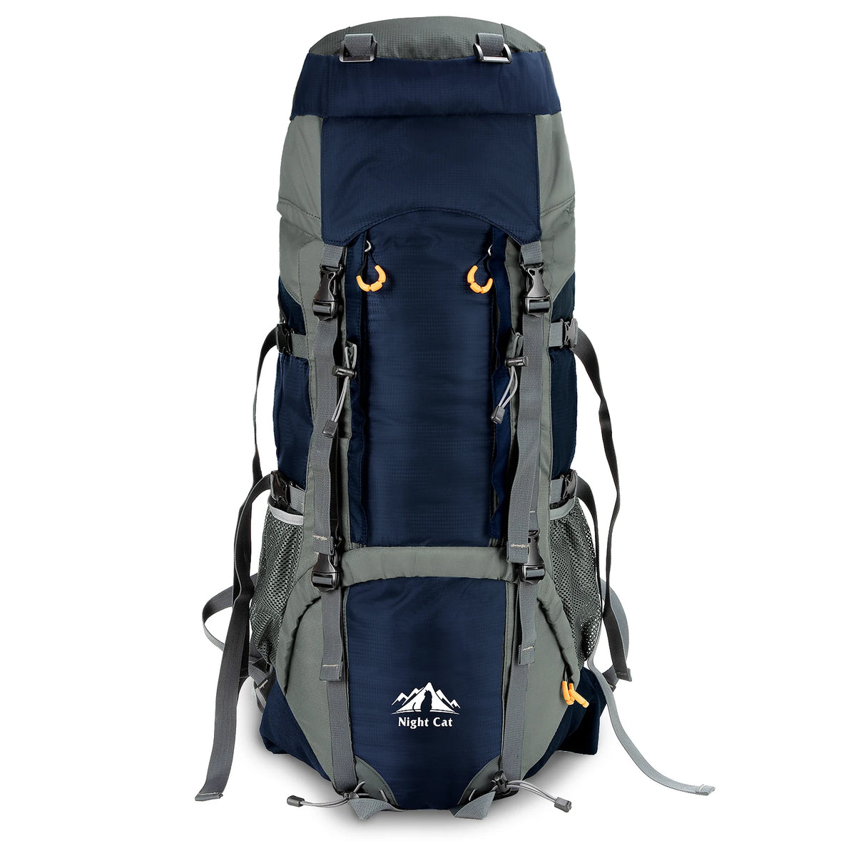Night Cat Camping Backpacks 90L with Internal Frame Hiking Backpack for Men Women Waterproof Lightweight Breathable Outdoor