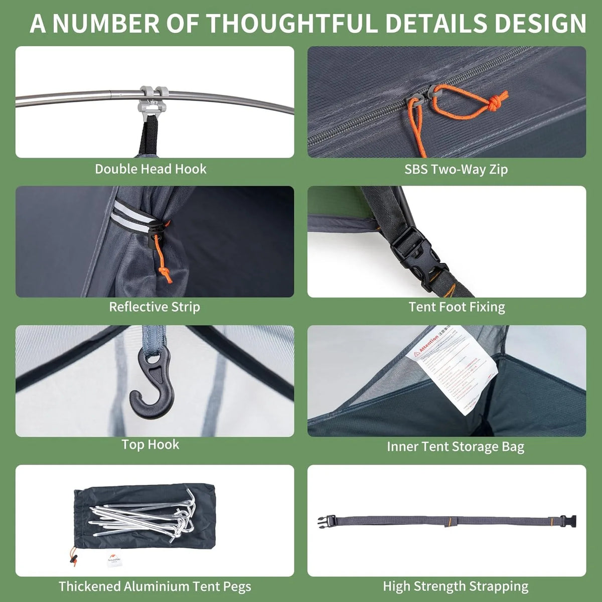 Naturehike 20D Ultralight Tent 2 Person PU4000mm Waterproof Trekking Tents Hiking Backpacking Shelter Tent Travel Tent