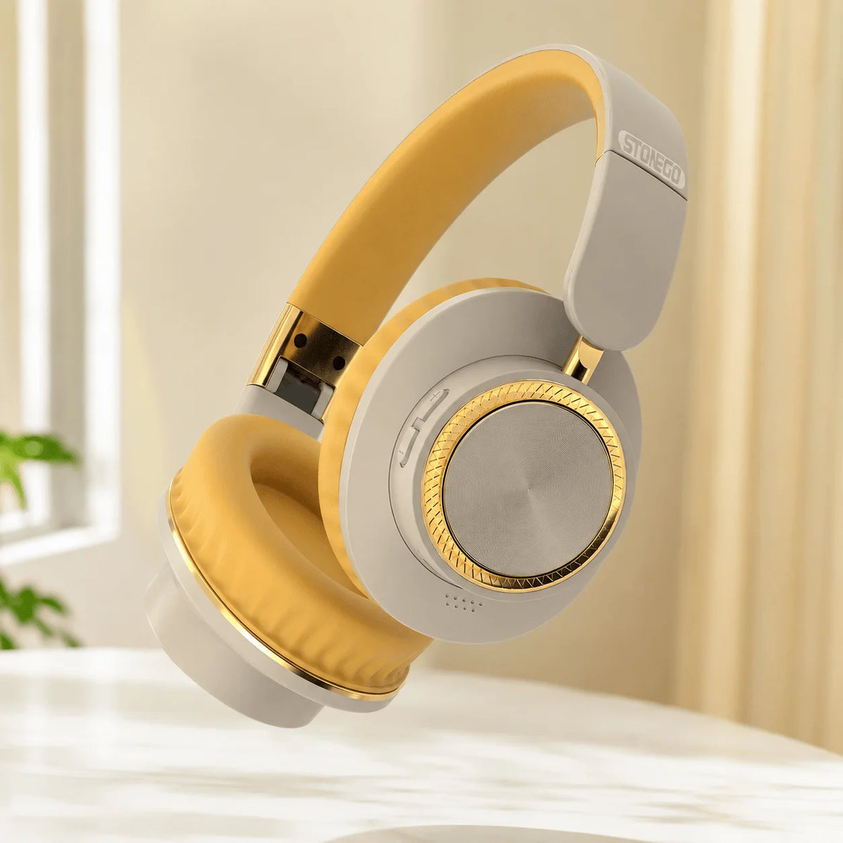 Wireless Bluetooth Headphones Foldable Gaming Headset With Bluetooth 5.3 Technology 40mm Bass Driver HiFi Stereo Sound Over Ear Comfort Memory Foam Cushion Extended Battery Life 400mAh For PC Mobile Phone Laptop Tablet Univer