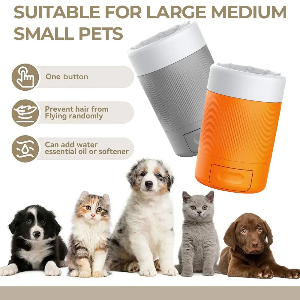 Portable Dog Paw Washer Cup Pet Foot Cleaning Tool with Silicone Brush Quick Mud Removal for Home Travel Outdoor Use
