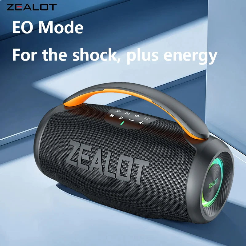 ZEALOT-P11 Bluetooth Speaker 50W Wireless Party Speaker with Bluetooth 5.4 Stereo Sound Comfortable handle Controllable Lightin Portable For Outdoors Long Battery Life