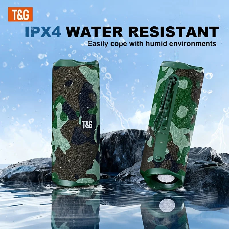 TG468 Upgraded Bluetooth Portable Speaker, High Definition Stereo Sound, Support TF Card USB AUX Bluetooth Playback, Portable Audio Device for Home Entertainment, Camping, Travel, Outdoor Party