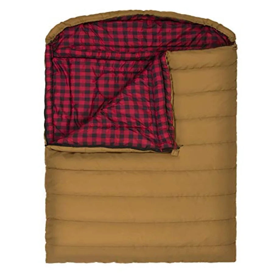 Teton Mammoth Queen Size Double Sleeping Bag- A Warm Bag The Whole Family can Enjoy Great for Camping Hunting and Base Camp. Co