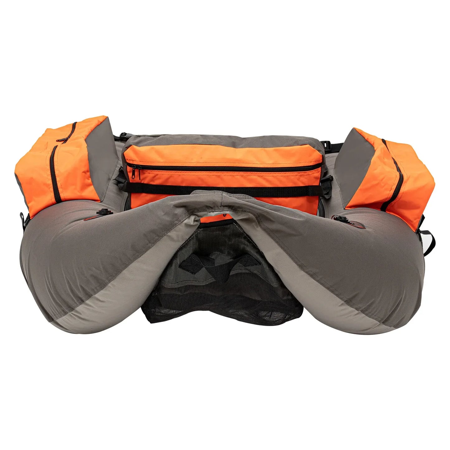 Outdoor Fishing Inflatable Boat Raft with Pump Adjustable Backrest 130kg Load Capacity for Lakes Rivers