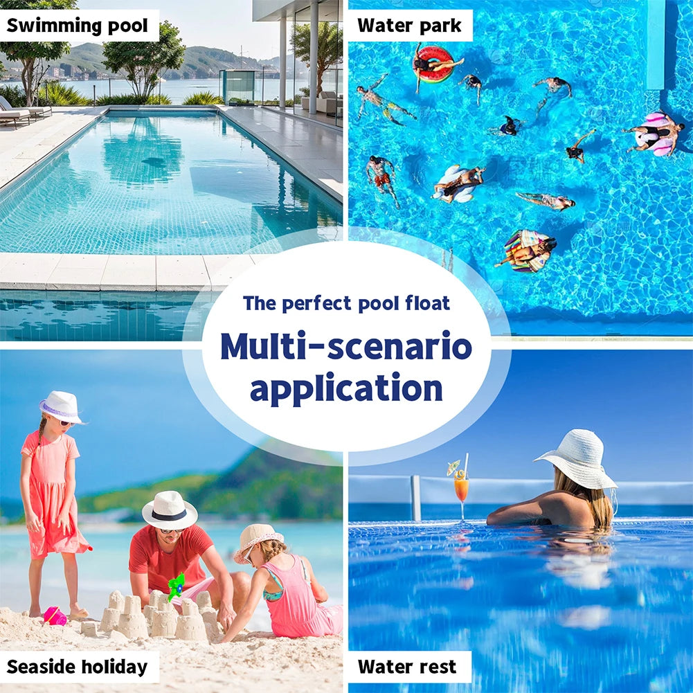 PVC Inflatable Pool Float Lounger Chair Swimming Pool Floating Water Hammock Summer Inflatable Sea Mattress Water Play Equipment