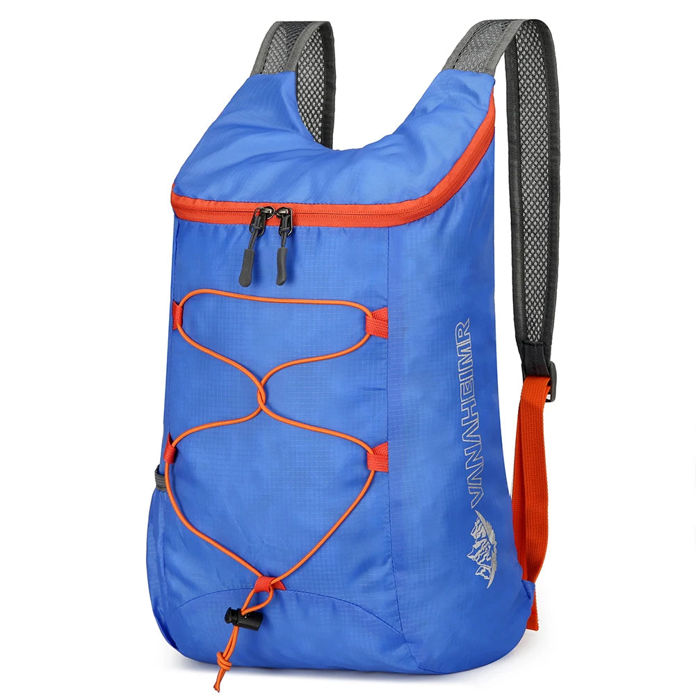 10L Mountaineering Bag Splashproof Folding Outdoor Climbing Cycling Travel Knapsack Ultralight Hiking Daypack Travel Daypack Bag