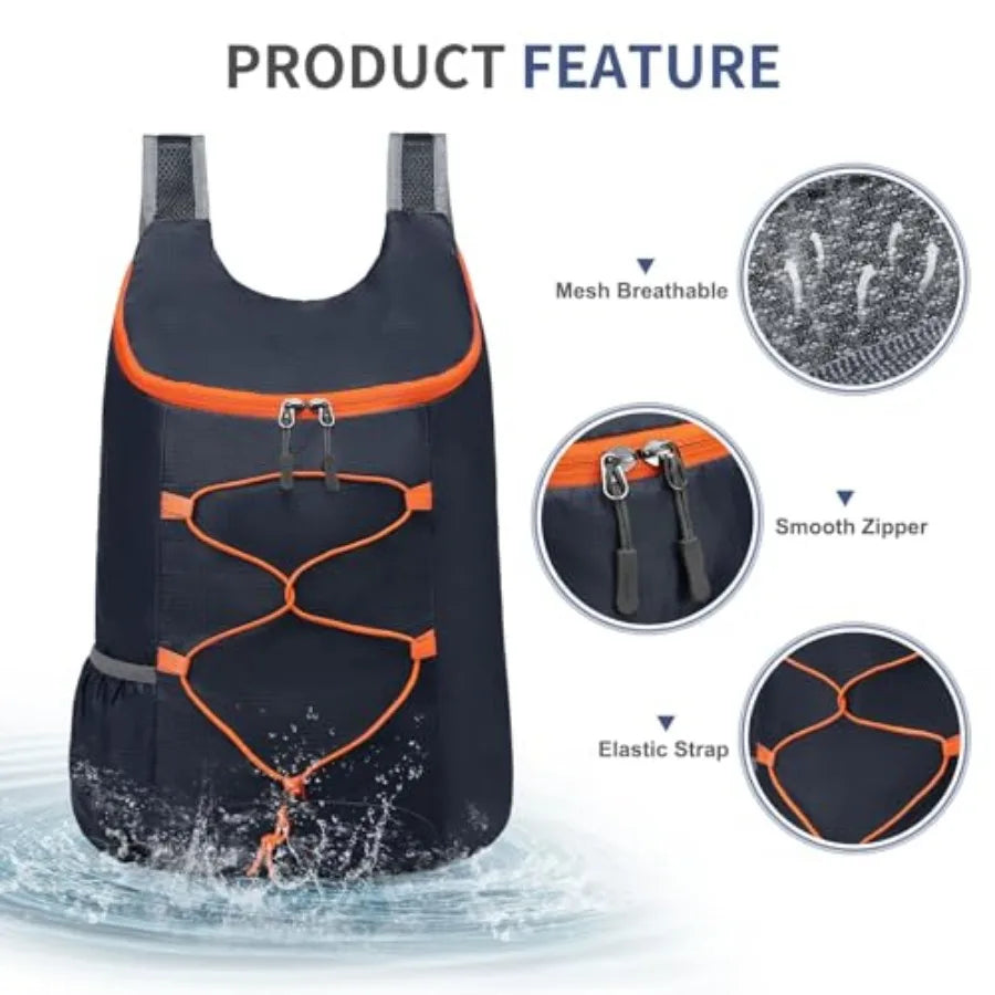 20L Hiking-Daypack Lightweight Foldable Travel Packable Backpack for Camping Cycling Outdoor