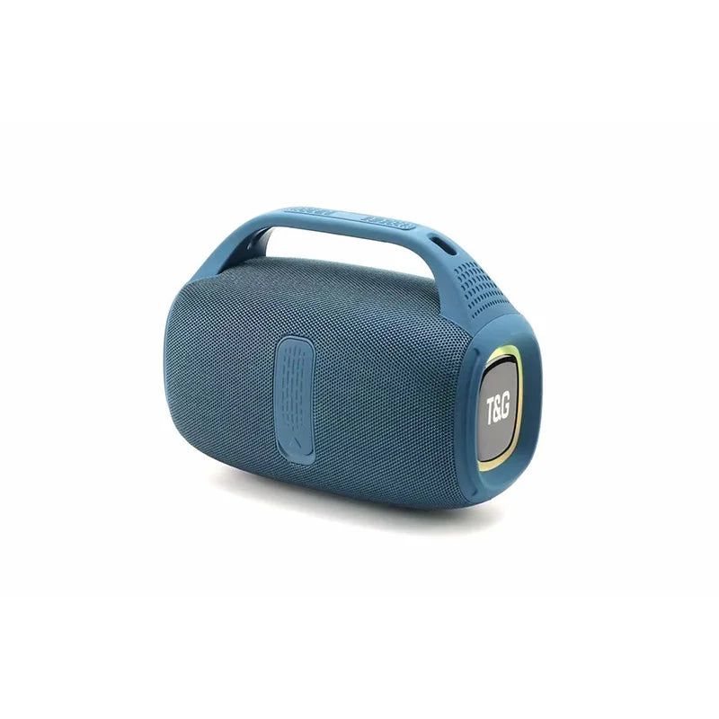 T&G Portable Bluetooth Wireless Speaker 24W HD Stereo Sound Colorful LED Lights IPX4 Waterproof 3600mAh Battery Outdoor Speake