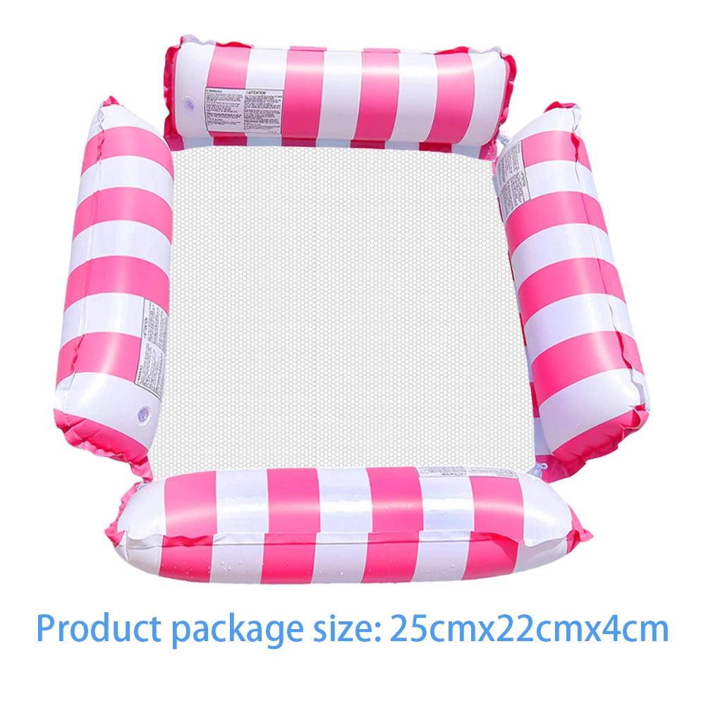 PVC Inflatable Pool Float Lounger Chair Swimming Pool Floating Water Hammock Summer Inflatable Sea Mattress Water Play Equipment