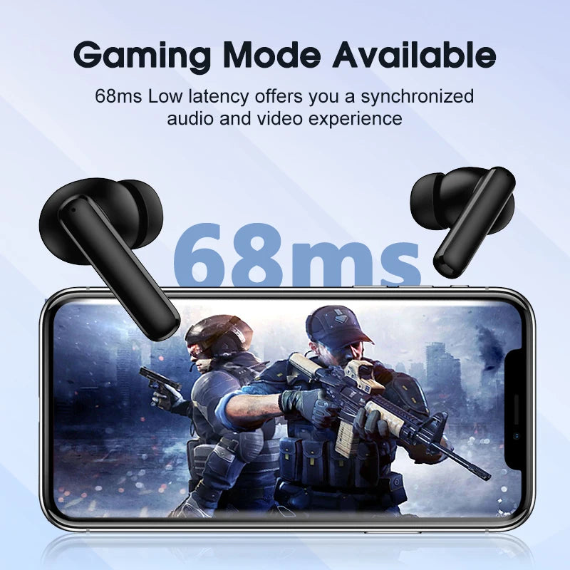 QCY T13 ANC Wireless Earphones Bluetooth 5.3 TWS ANC Noise Cancellation Headphone 4 Mics ENC Headset In-Ear Handfree Earbuds