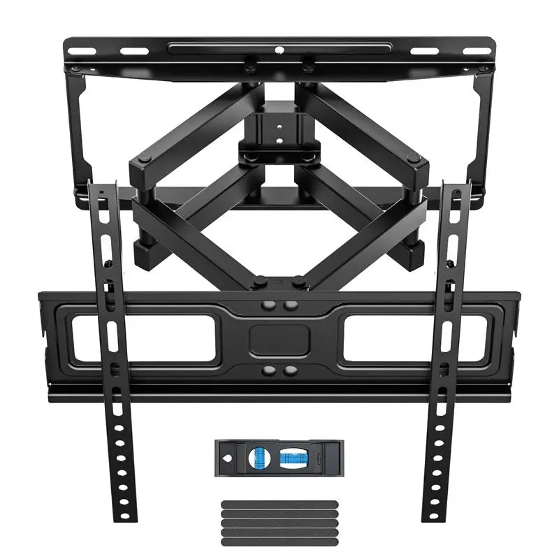 Full Motion TV Wall Mount for Most 32-65 inch TVs up to 99 lbs, TV Mount with Dual Articulating Arms Tilt Swivel Extension Leveling, Max VESA 400x400mm, Fits 12"/16" Wood Studs