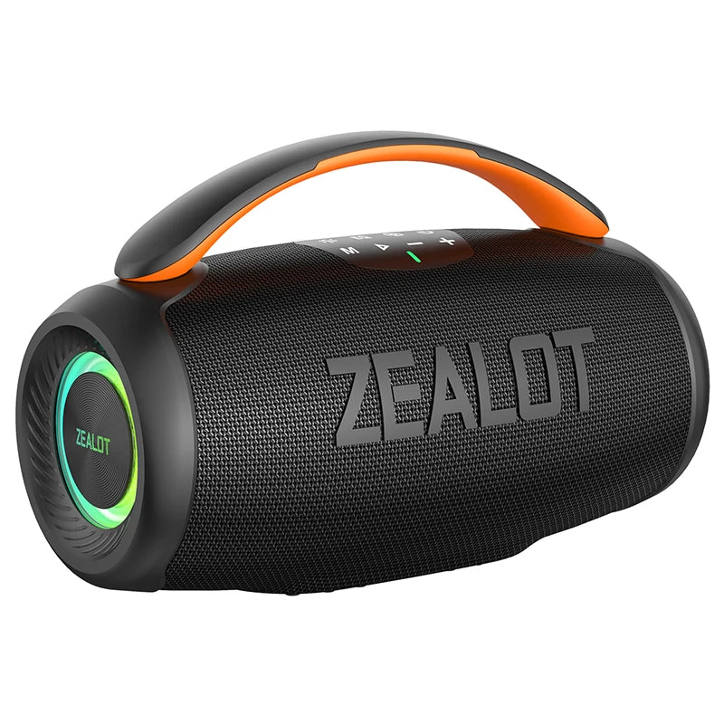 ZEALOT-P11 Bluetooth Speaker 50W Wireless Party Speaker with Bluetooth 5.4 Stereo Sound Comfortable handle Controllable Lightin Portable For Outdoors Long Battery Life
