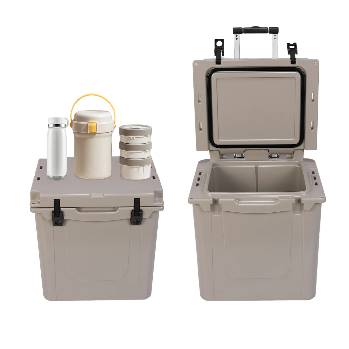 5L Insulated Insulated Hard Shell Ice Chest with Wheels and Handle Heavy Duty Hard Coolers for The Beach Camping Picnics & More