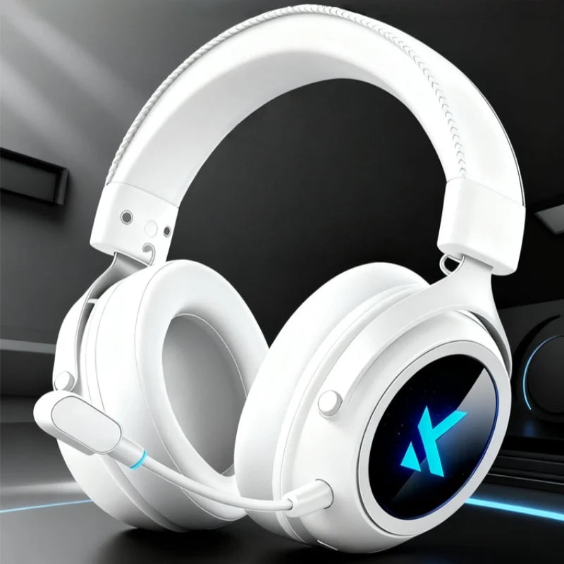MCHOSE X9 Wireless Headworn Game Headset7.1 Three Mode 53mm Aluminum Foil Polymer Diaphragm E-Sports Gift Bluetooth 2.4G Headset