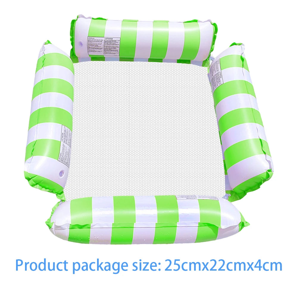 PVC Inflatable Pool Float Lounger Chair Swimming Pool Floating Water Hammock Summer Inflatable Sea Mattress Water Play Equipment
