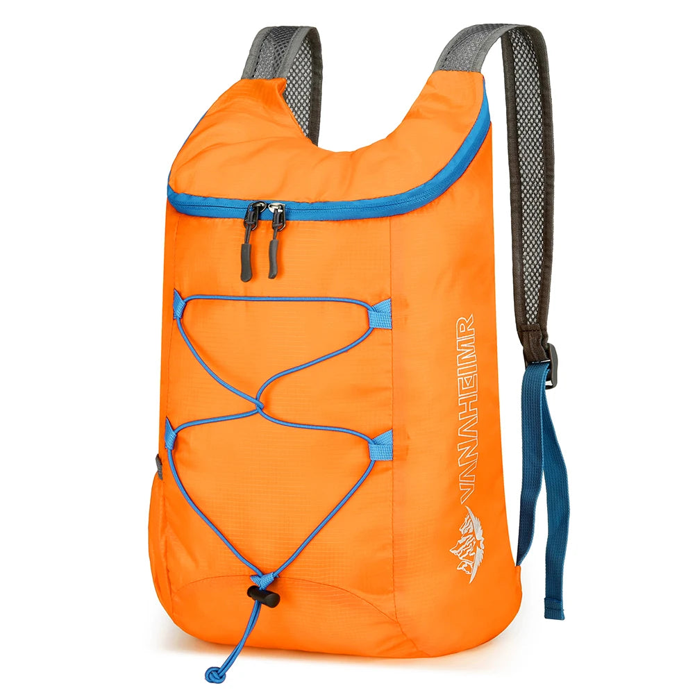 10L Mountaineering Bag Splashproof Folding Outdoor Climbing Cycling Travel Knapsack Ultralight Hiking Daypack Travel Daypack Bag