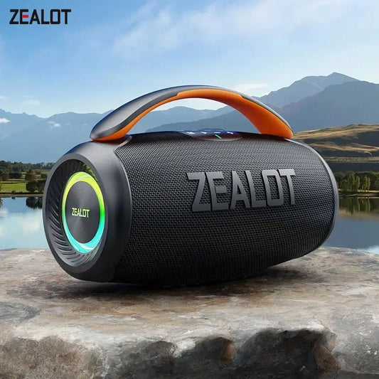 ZEALOT-P11 Bluetooth Speaker 50W Wireless Party Speaker with Bluetooth 5.4 Stereo Sound Comfortable handle Controllable Lightin Portable For Outdoors Long Battery Life