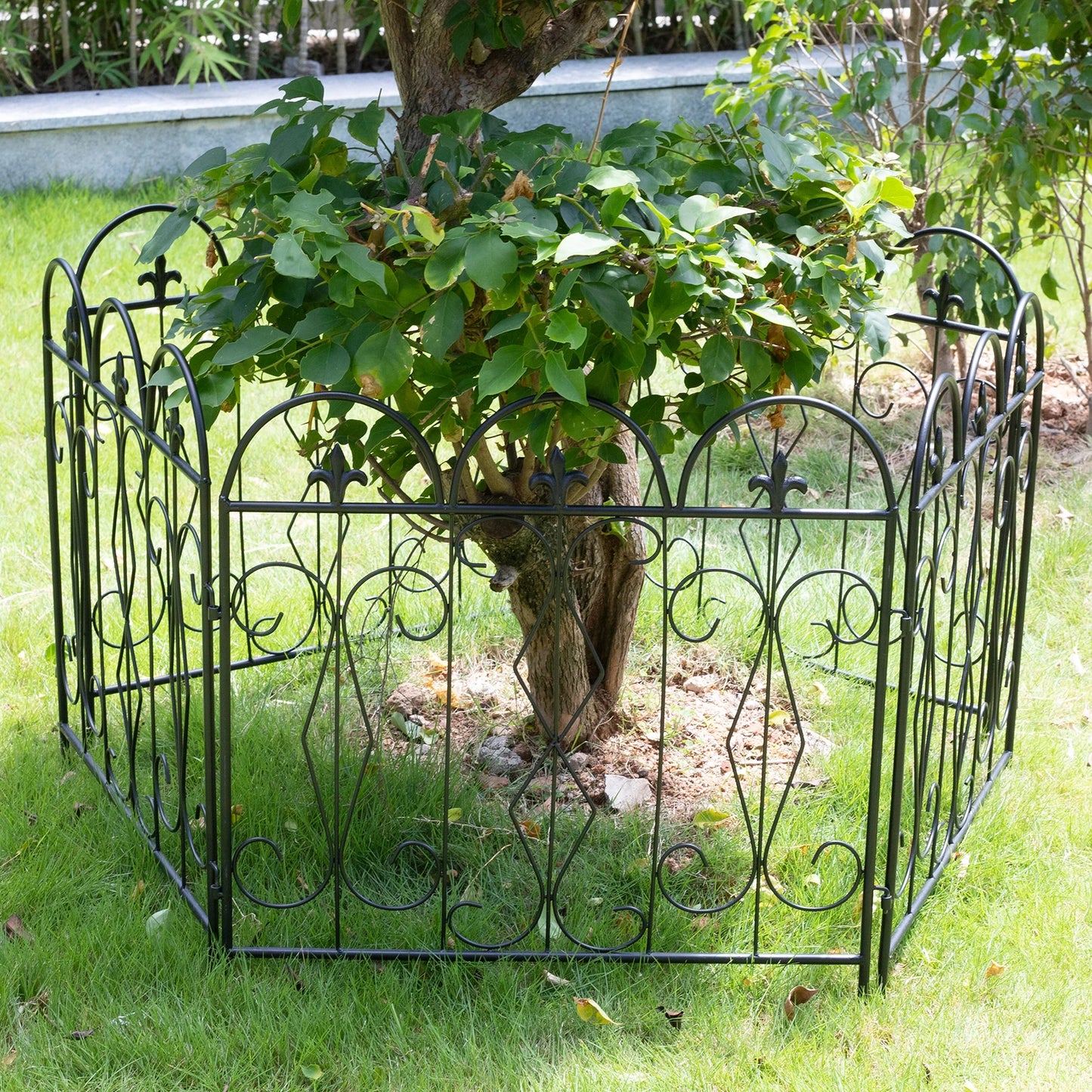 5 Pieces Outdoor Rustproof Metal Garden Border  Fence Landscape Wire Fencing