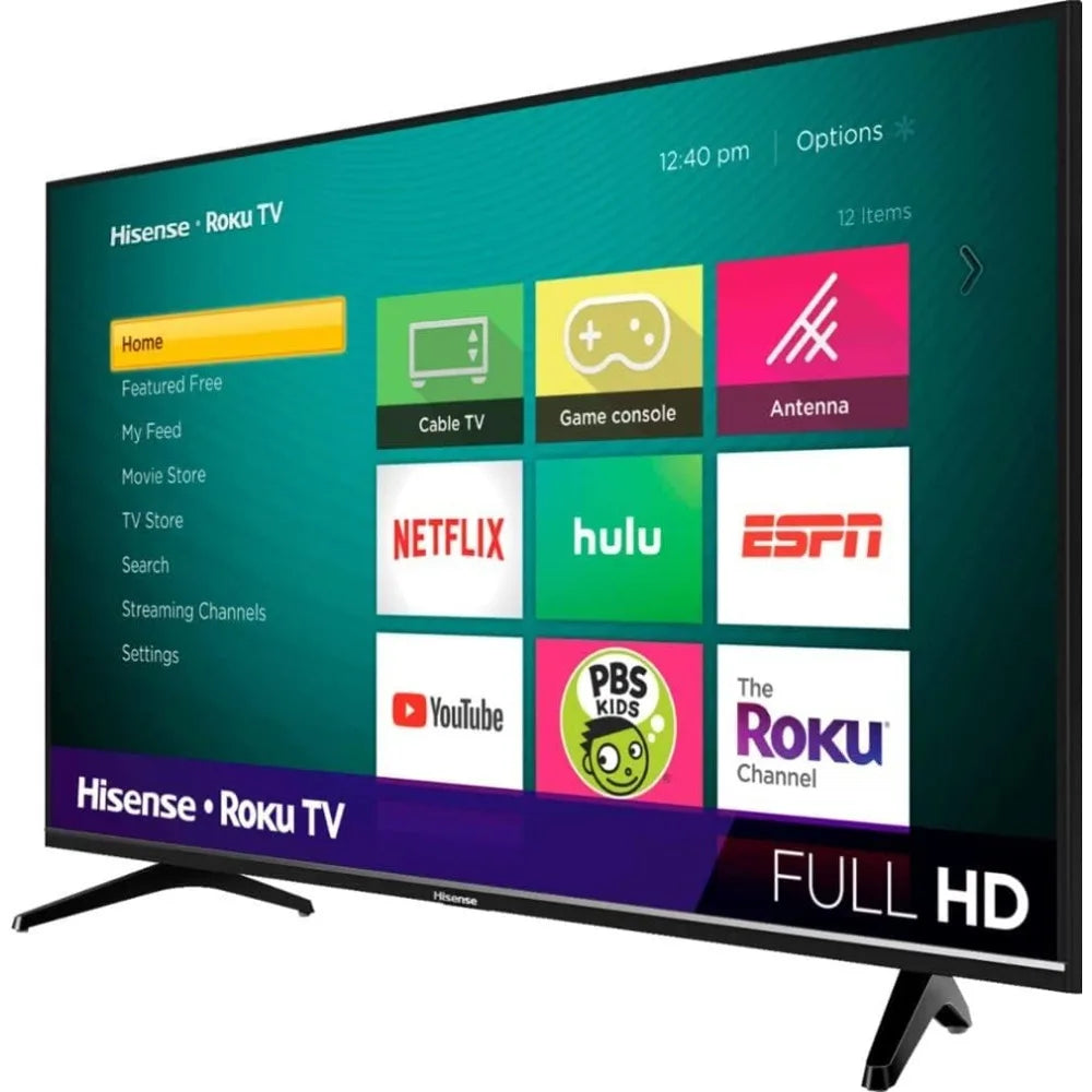 Hisense 40-Inch Class H4 Series LED Roku Smart TV with Alexa Compatibility (40H4F, 2020 Model)