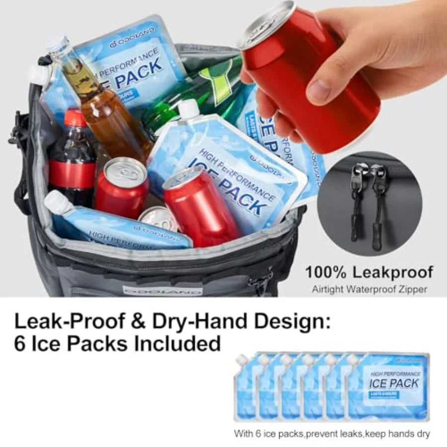 72 Can Rolling Cooler Bag with Wheels Handle, Collapsible Insulated Ice Chest for Beach, Camping Tailgating - Portable Travel S