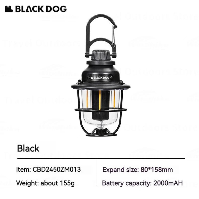 Naturehike BLACKDOG Camping Light Outdoor Tent Light Atmosphere Lantern Multi-function Emergency Camping Supplies Accessories