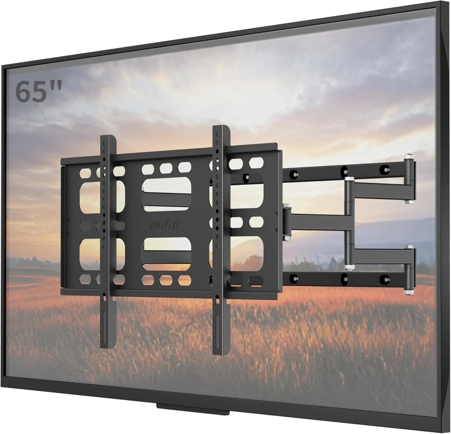 Full Motion Swivel TV Wall Mount Bracket for 40-85 Inches with Articulating Dual Arm