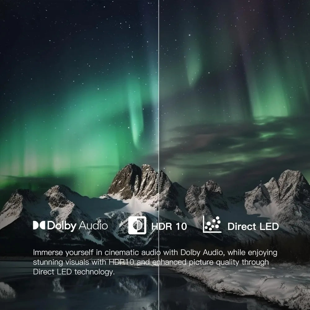 FPD 43-inch Smart TV Google TV 1080p Full HD with Google Play and Chromecast Built-in, HDR 10