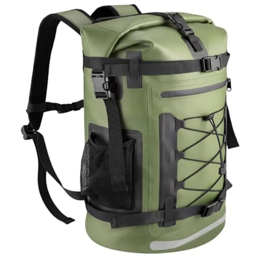 Waterproof Backpack, 40L Heavy Duty Dry Bag Backpack, Roll-Top Hiking Travel Backpack, Heavy Duty Floating Waterproof Bag for K