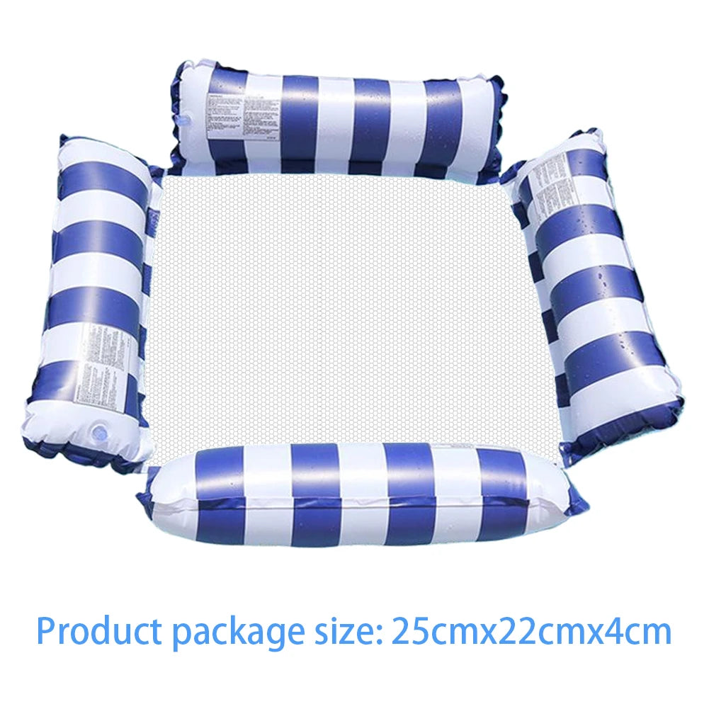 PVC Inflatable Pool Float Lounger Chair Swimming Pool Floating Water Hammock Summer Inflatable Sea Mattress Water Play Equipment