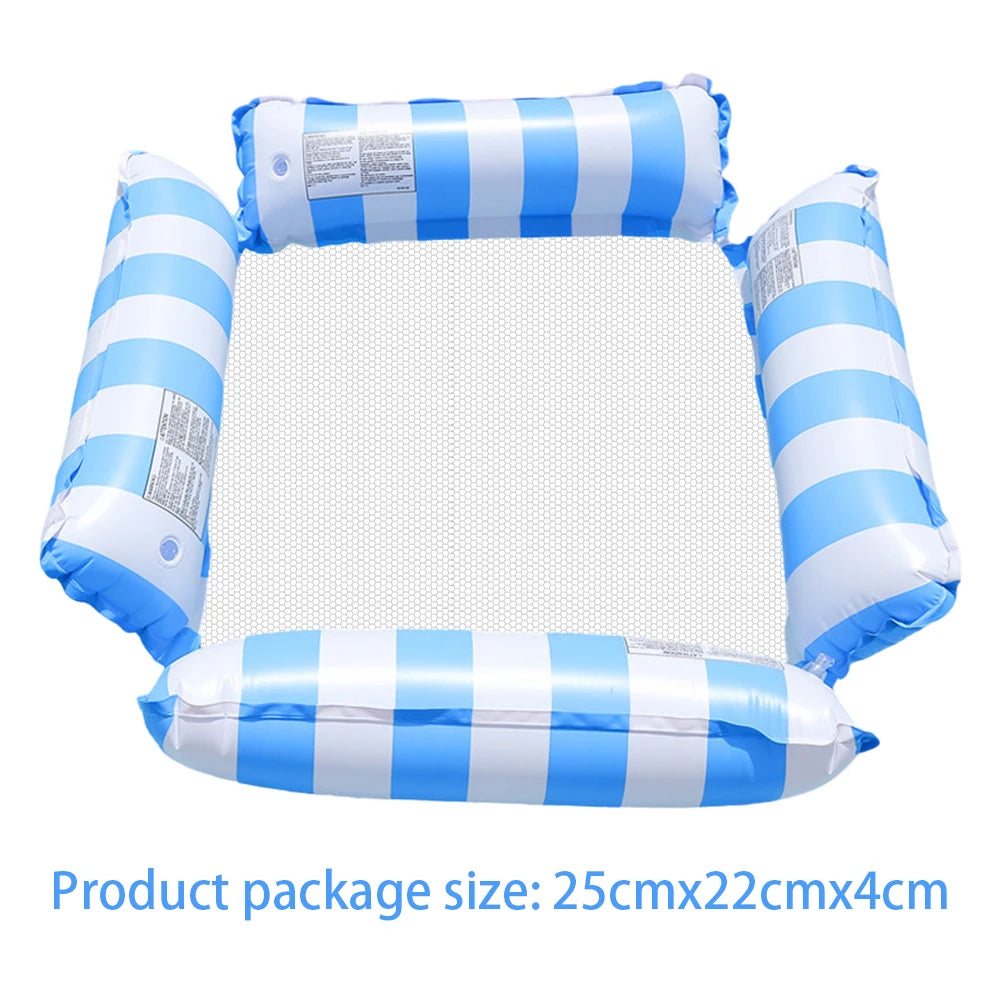 PVC Inflatable Pool Float Lounger Chair Swimming Pool Floating Water Hammock Summer Inflatable Sea Mattress Water Play Equipment