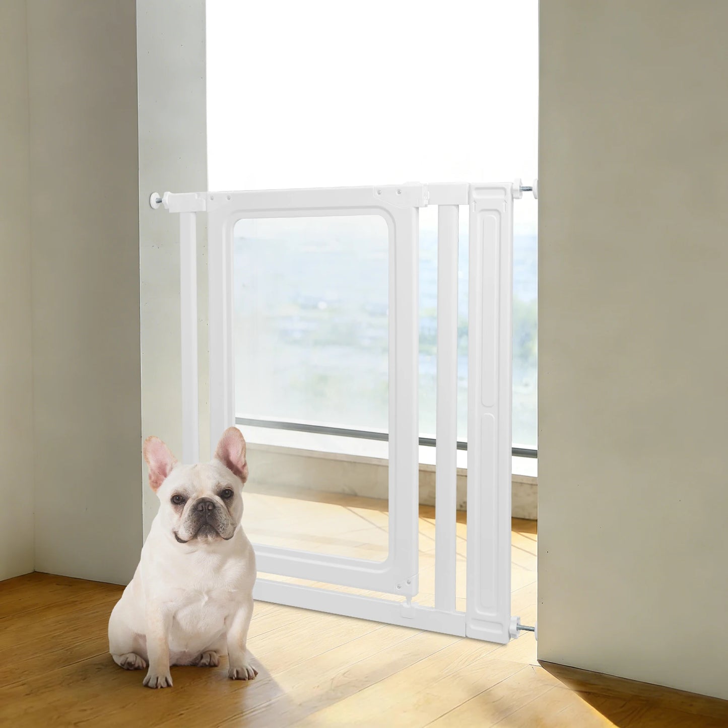 Pet Gate Applicable Width Range 69.5–84 cm, Safe Pet Gate, Clear Pet Gate