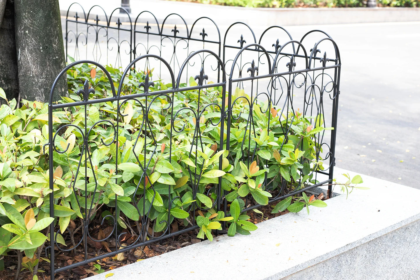 5 Pieces Outdoor Rustproof Metal Garden Border  Fence Landscape Wire Fencing