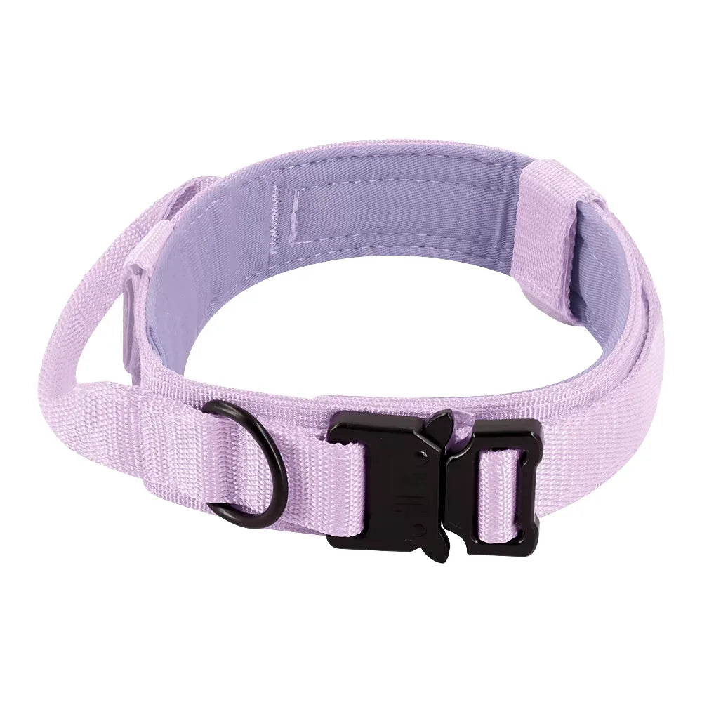 Dog Training Collar Adjustable Tactical Dog Collar And Leash Set Control Handle Pet Lead Collar For Small Big Dogs