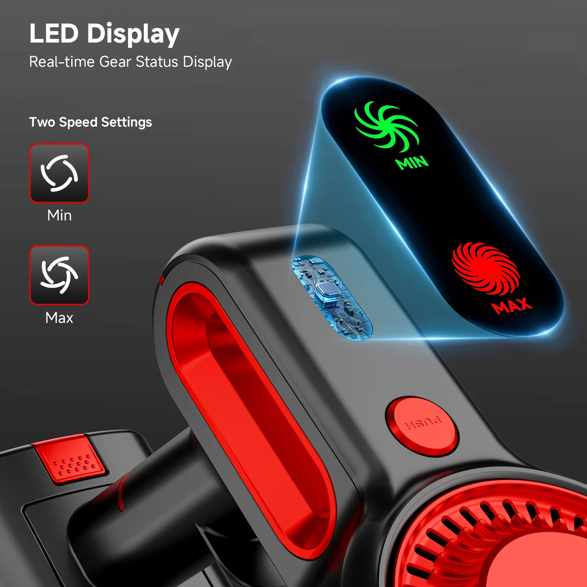 Honki 78KPa Powerful Cordless Vacuum Cleaner LED Display 45Mins Self Standing Stick Vacuum 1.5L Large Dust Cup for Pet Hair Carpet Floor
