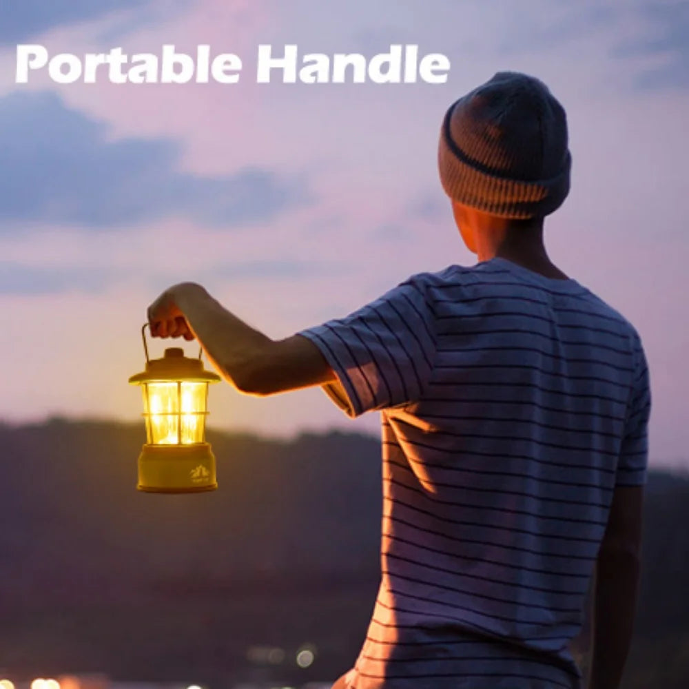 Night Cat LED Camping Lantern: Portable Outdoor Light for Camping Hiking Fishing Picnic Emergency 4xAA Battery Powered (Not Included)