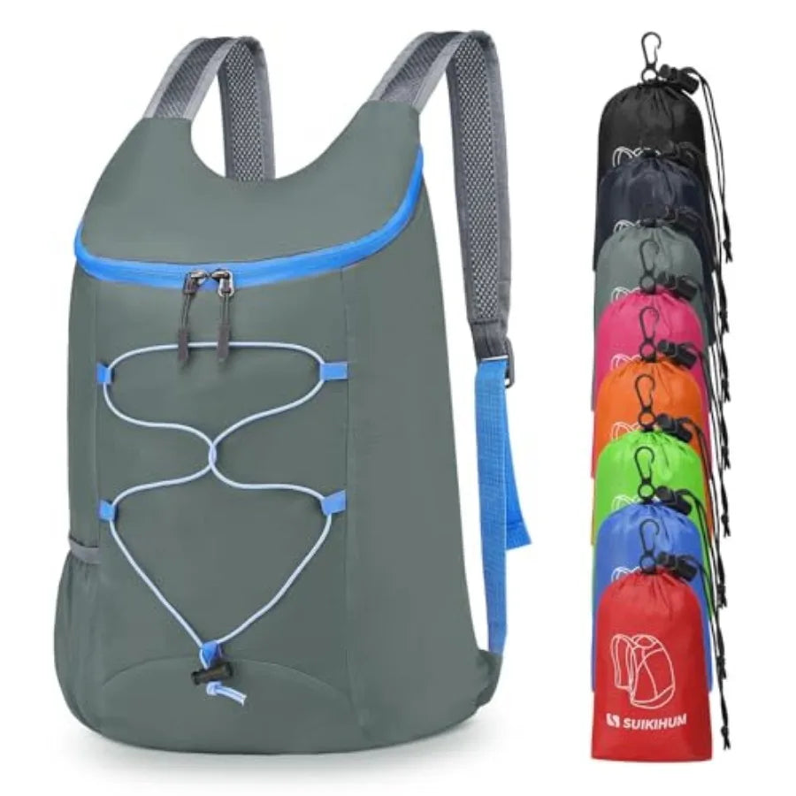 20L Hiking-Daypack Lightweight Foldable Travel Packable Backpack for Camping Cycling Outdoor