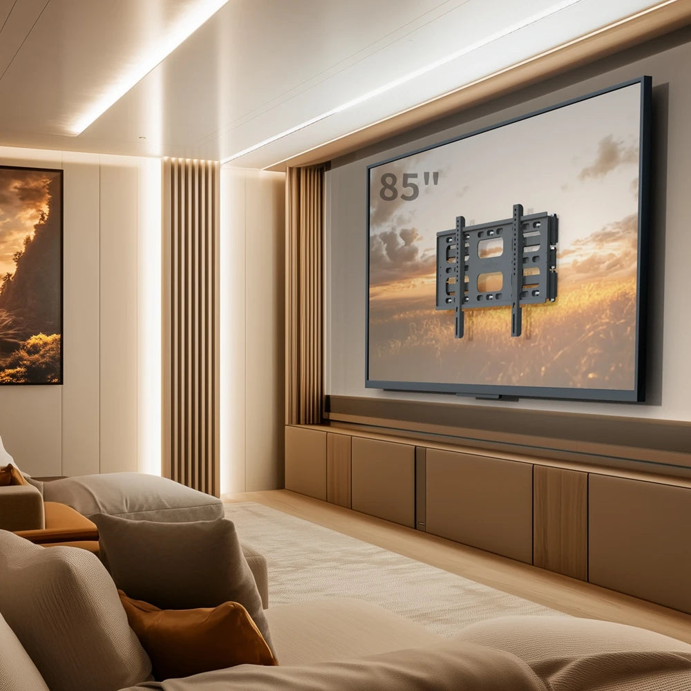 Full Motion Swivel TV Wall Mount Bracket for 40-85 Inches with Articulating Dual Arm