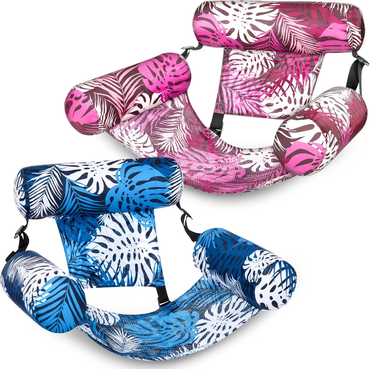 JOYFY 1/2 Pack Inflatable Pool Chair Leaf Floating Lounger Adult Pool Float Water Floating Chair for Summer Party Beach Lake