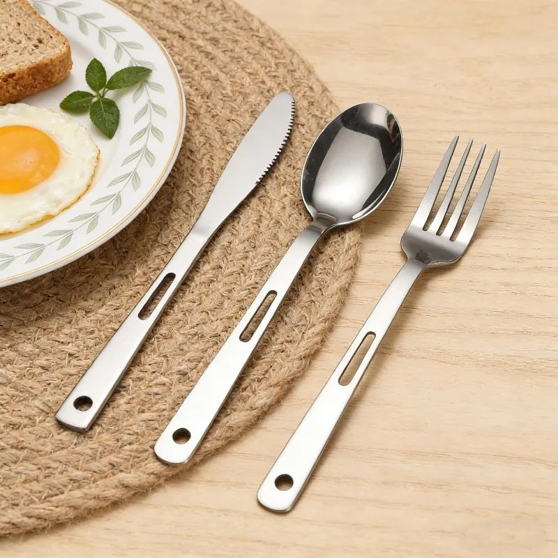 1Set/15Pcs Stainless Steel Plates and Bowls Camping Plates Reusable Steel Snack Bowls Feeding Serving Dinner Dishes Double Walled Insulated for Men Wome