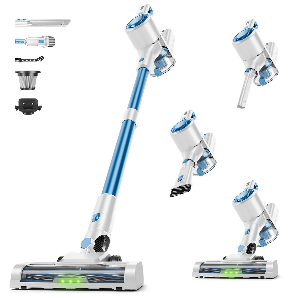 Honki 78KPa Powerful Cordless Vacuum Cleaner LED Display 45Mins Self Standing Stick Vacuum 1.5L Large Dust Cup for Pet Hair Carpet Floor