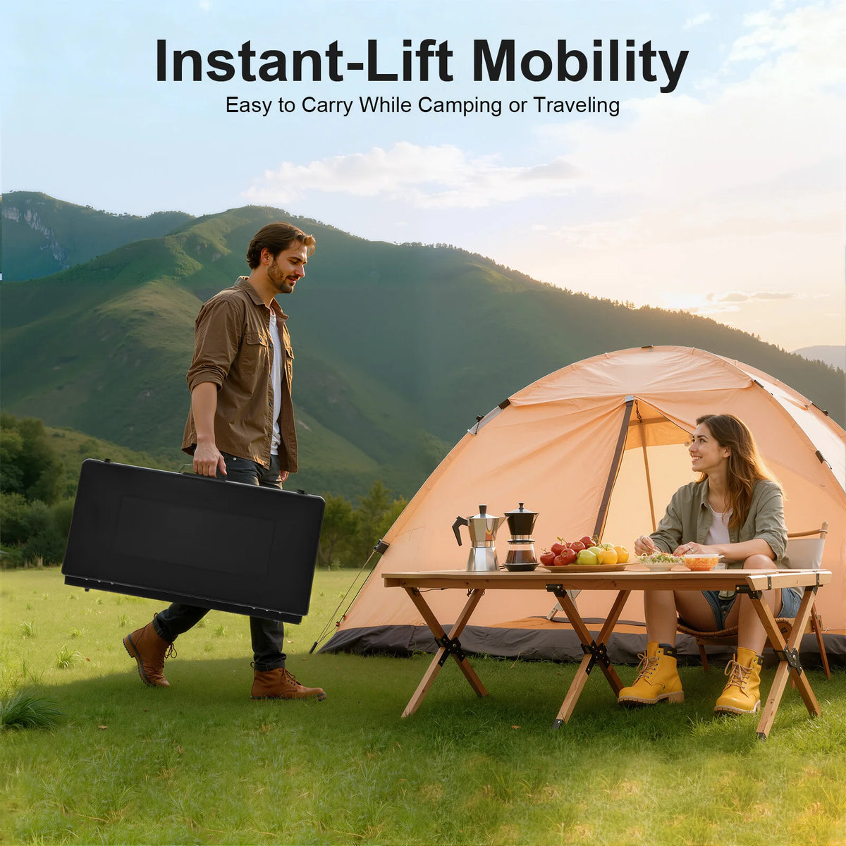Portable Gas Camping Stove 3 Burners 4.5KW Total Power Cold Rolled Sheet Rust Resistant Piezo Ignition Windproof Lid Foldable Lockable Anti-slip Feet No Assembly Lightweight Tabletop Gas Cooker For Outdoor Camping Picnic BBQ