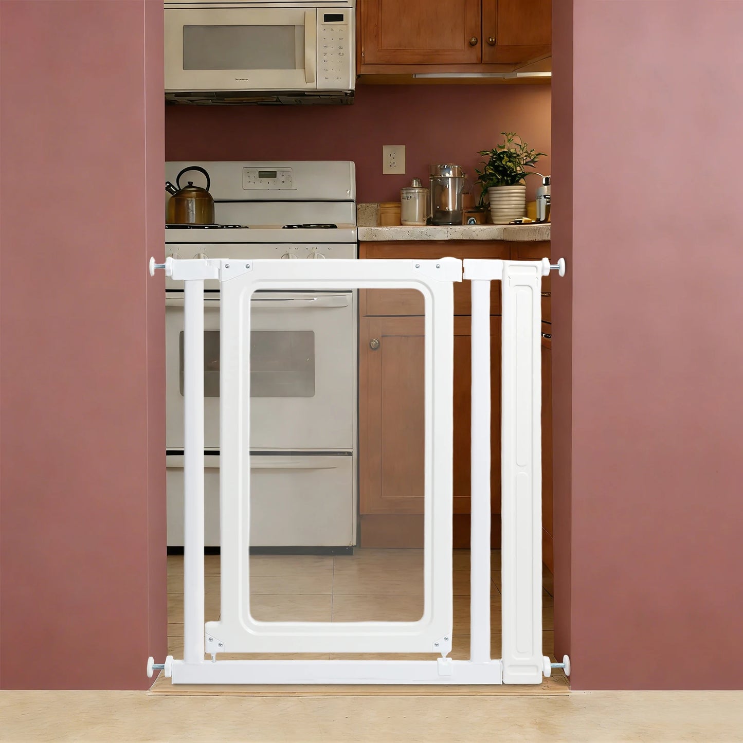 Pet Gate Applicable Width Range 69.5–84 cm, Safe Pet Gate, Clear Pet Gate