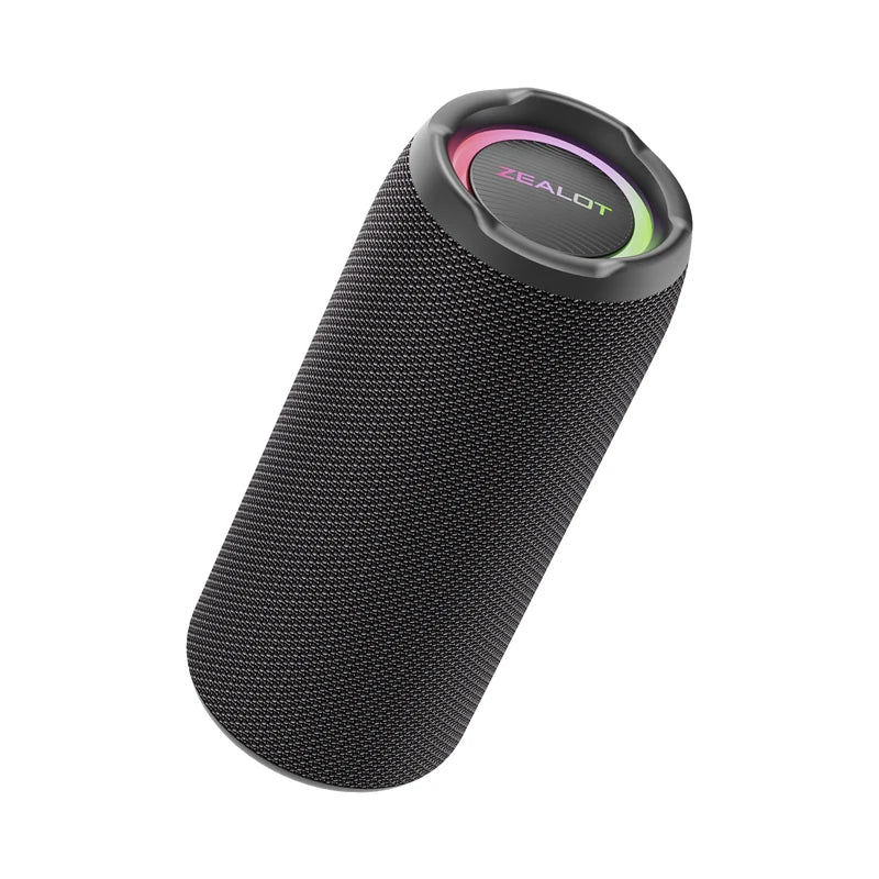 Zealot-S49 Pro 20W Wireless Speaker,RGB Light Wireless Hifi Sound quality, Bass Boost，Dual Pairing,3000mAh Battery