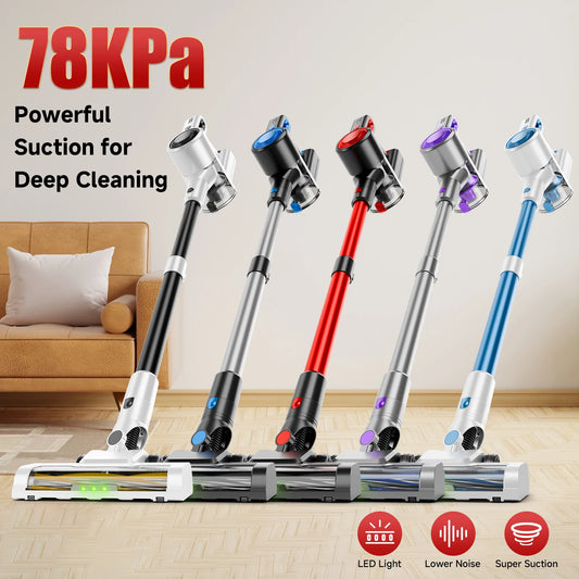Honki 78KPa Powerful Cordless Vacuum Cleaner LED Display 45Mins Self Standing Stick Vacuum 1.5L Large Dust Cup for Pet Hair Carpet Floor