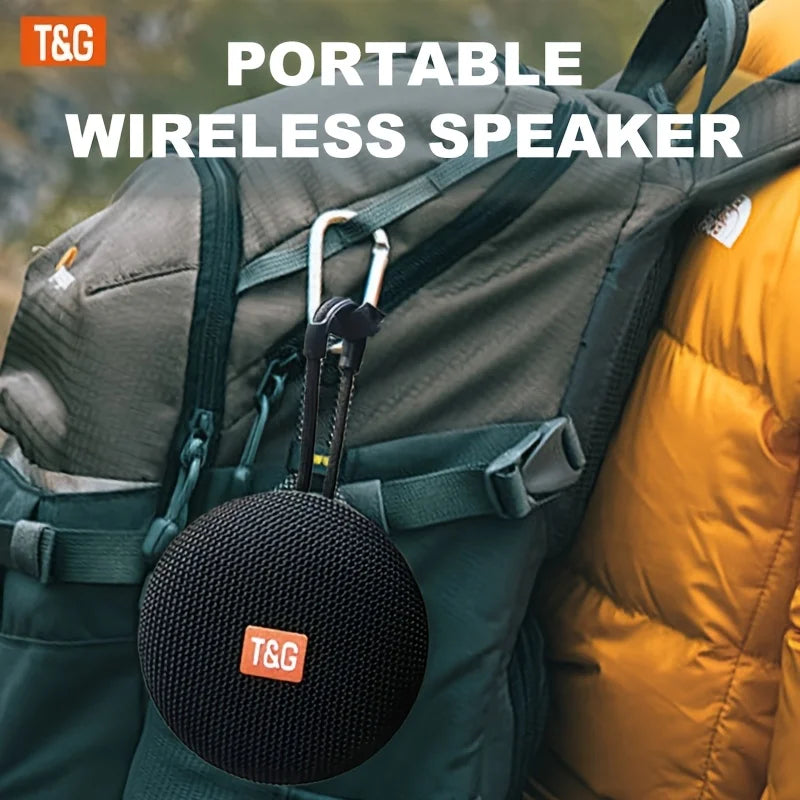 TG352 Bluetooth Speaker with Carry Rope, Bluetooth 5.3 Wireless Audio, USB Rechargeable, Hangs on Bags & Bicycles, Compatible with Phone/PC/Tablet, Great for Travel, Party, Outdoor Use & Gift Giving