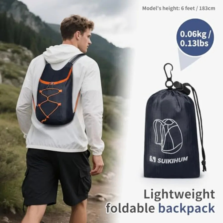 20L Hiking-Daypack Lightweight Foldable Travel Packable Backpack for Camping Cycling Outdoor
