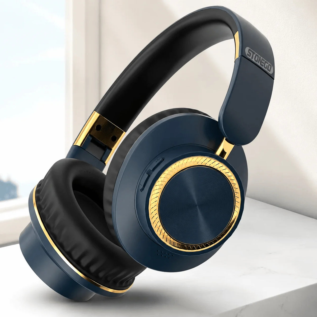 Wireless Bluetooth Headphones Foldable Gaming Headset With Bluetooth 5.3 Technology 40mm Bass Driver HiFi Stereo Sound Over Ear Comfort Memory Foam Cushion Extended Battery Life 400mAh For PC Mobile Phone Laptop Tablet Univer