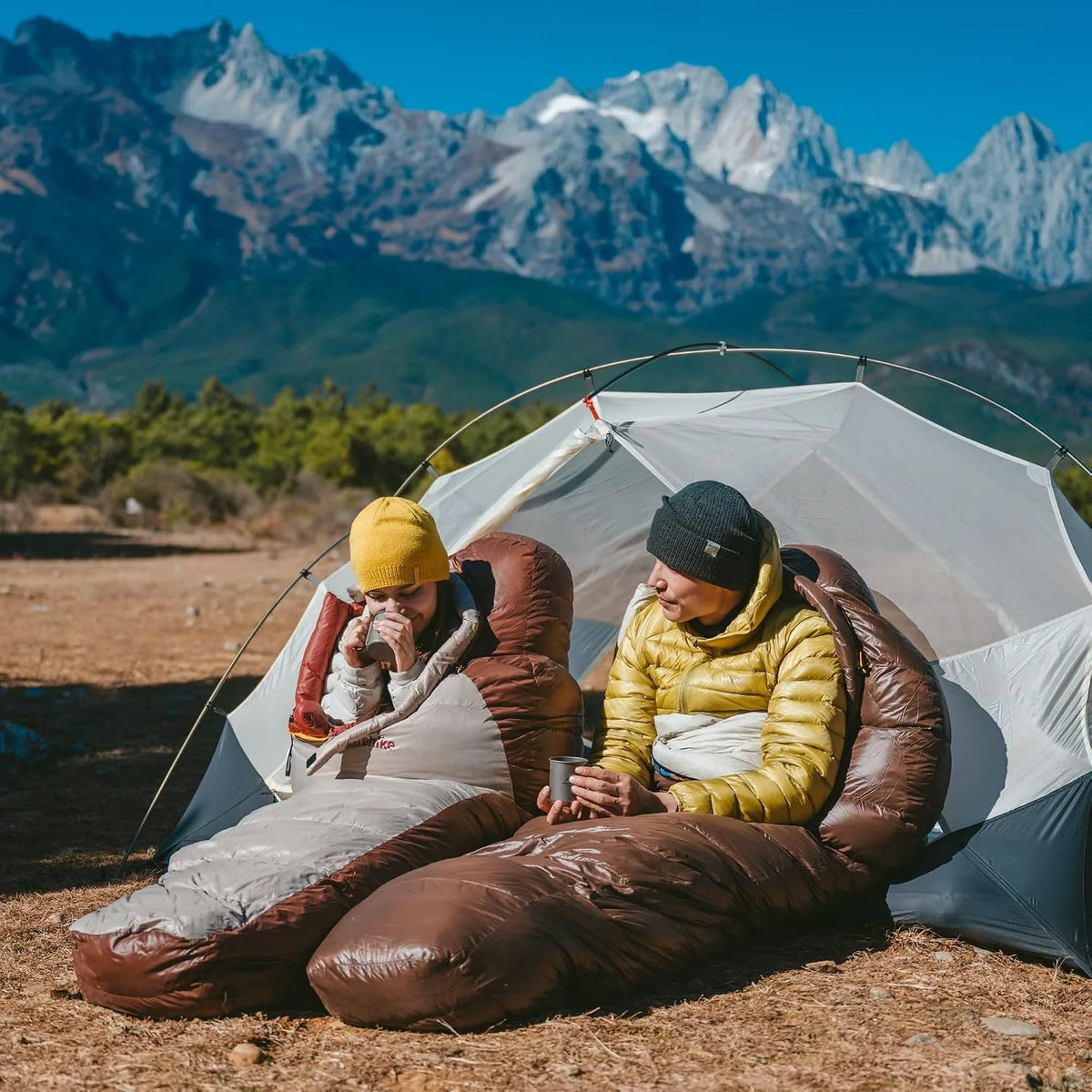 Naturehike Upgraded SP400 650FP Ultralight Sleeping Bag Camping Travel Hiking Duck Down Mummy Sleeping Bags for Winter Autumn