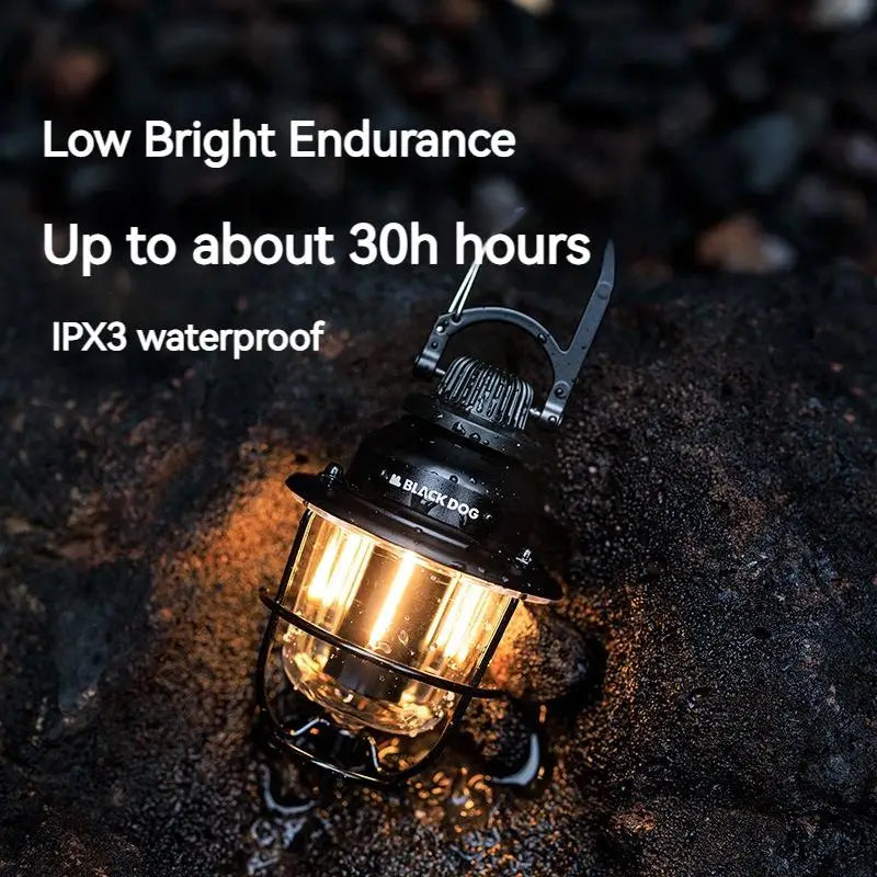 Naturehike BLACKDOG Camping Light Outdoor Tent Light Atmosphere Lantern Multi-function Emergency Camping Supplies Accessories